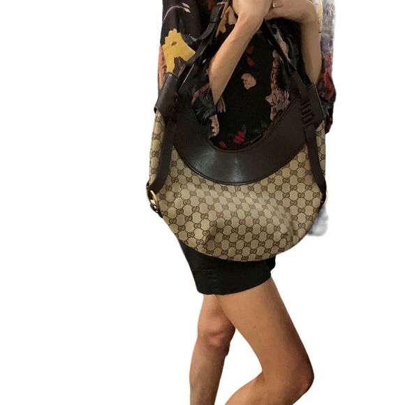 Gucci crescent Gg canvas hobo - Picture 1 of 14